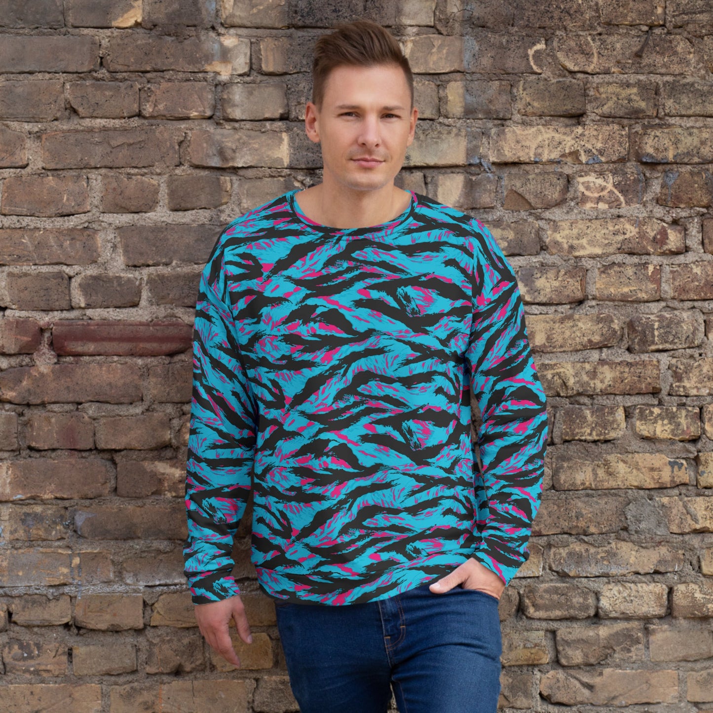 American Miami Vice Tiger Stripe CAMO Unisex Sweatshirt - 2XS