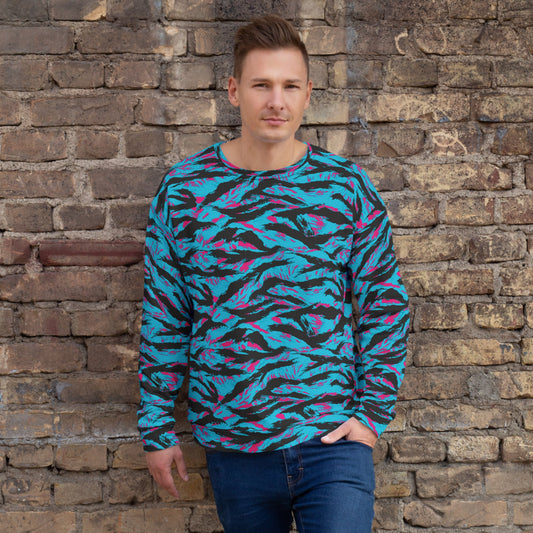 American Miami Vice Tiger Stripe CAMO Unisex Sweatshirt - 2XS