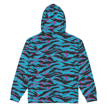 American Miami Vice Tiger Stripe CAMO Unisex Zip Hoodie