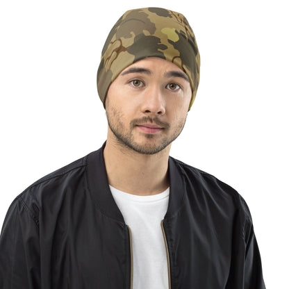 American Mitchell Wine Leaf Brown CAMO Beanie - S