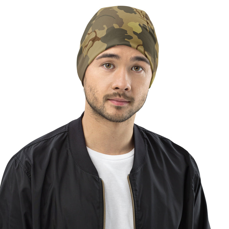 Mitchell Vine Leaf Brown CAMO Beanie - S - Head