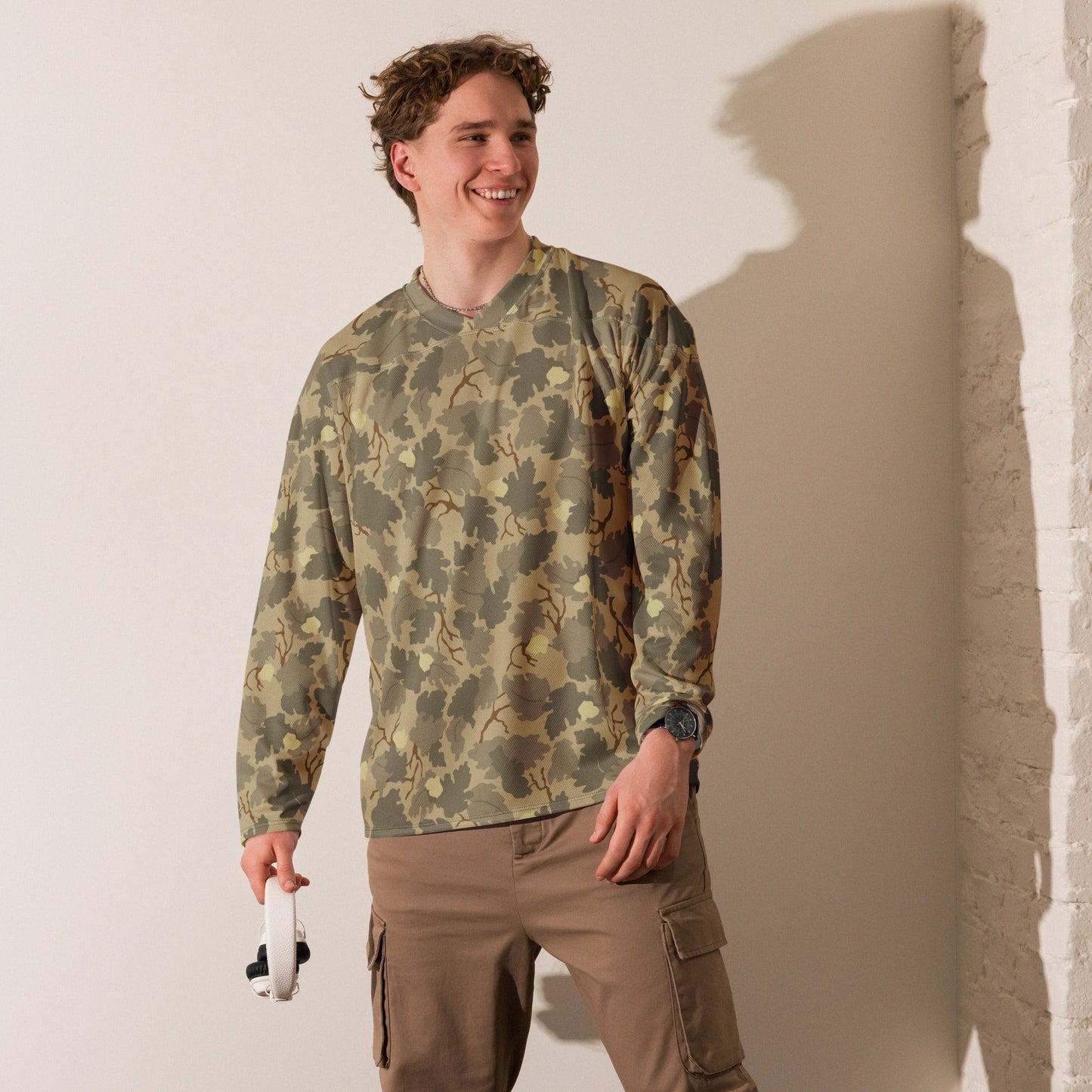 American Mitchell Wine Leaf Brown CAMO Unisex Hockey Fan Jersey