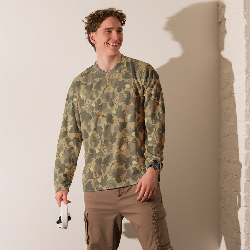 Mitchell Vine Leaf Brown CAMO Unisex Hockey Fan Jersey