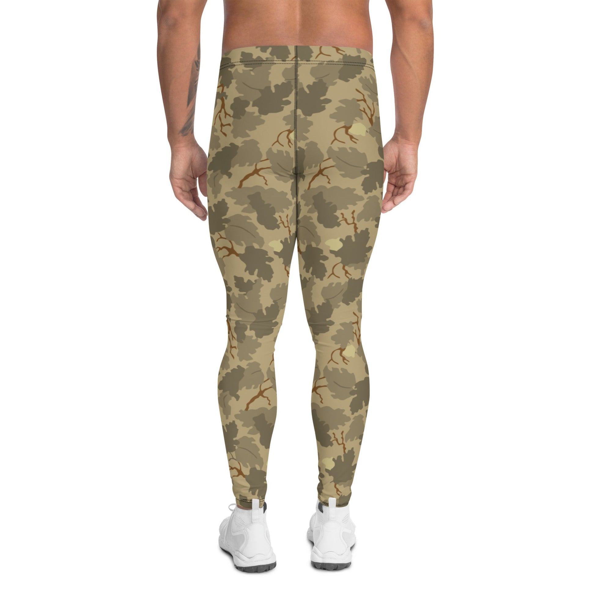 American Mitchell Wine Leaf Brown CAMO Mens Leggings