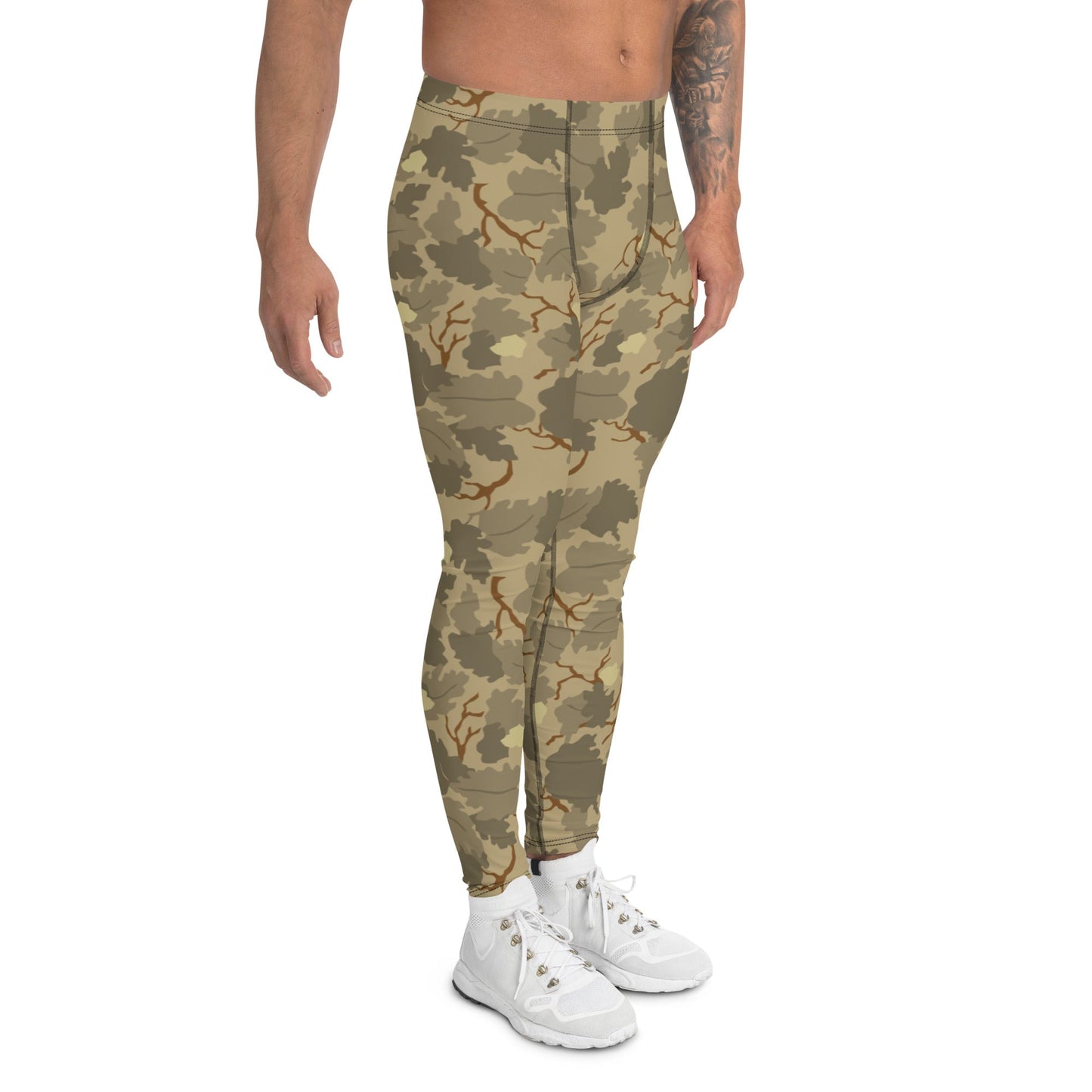 American Mitchell Wine Leaf Brown CAMO Mens Leggings