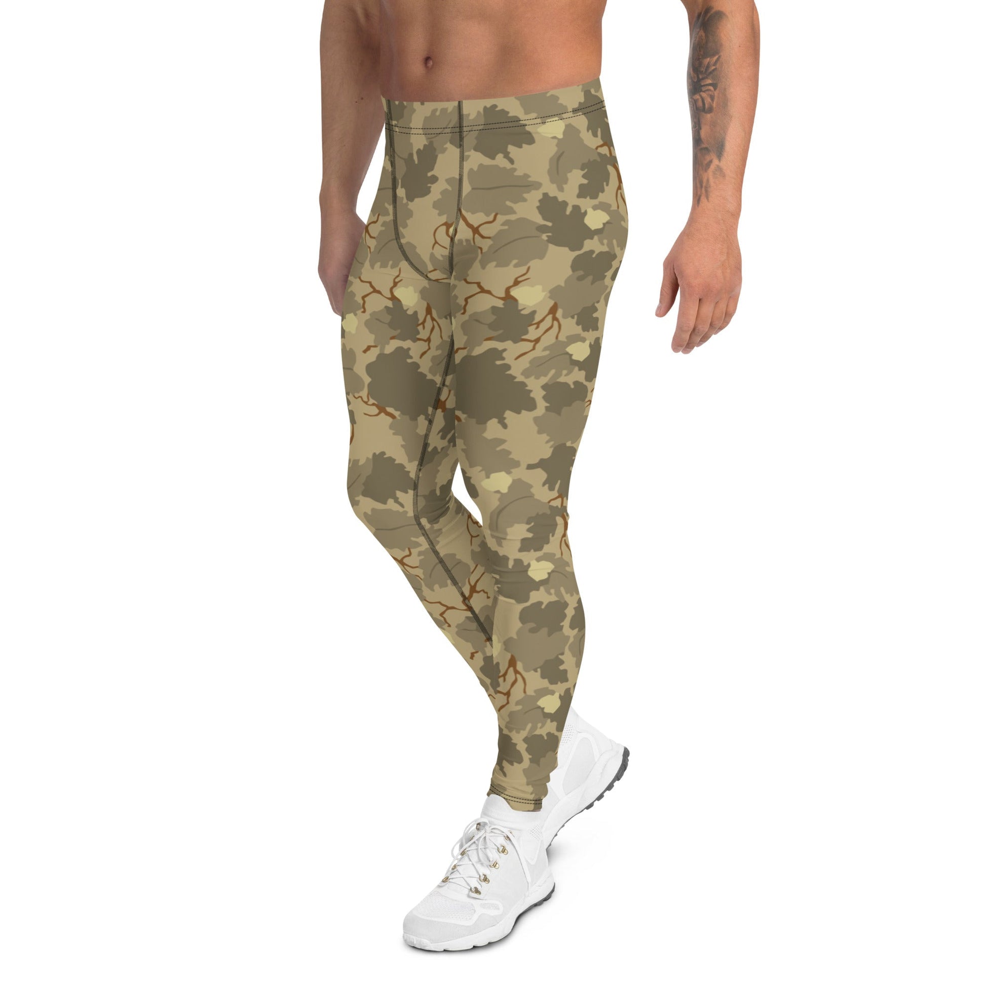 American Mitchell Wine Leaf Brown CAMO Mens Leggings
