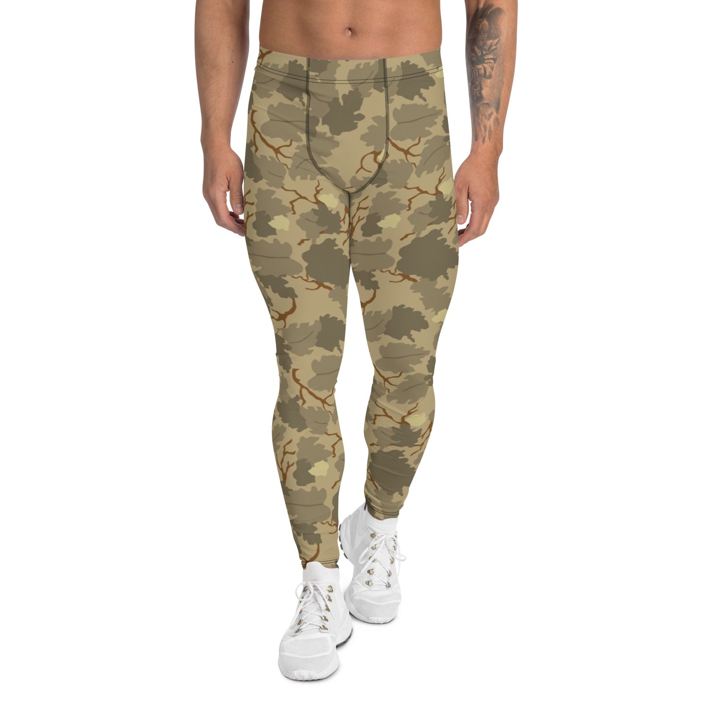 American Mitchell Wine Leaf Brown CAMO Mens Leggings - XS