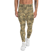 Mitchell Vine Leaf Brown CAMO Mens Leggings - XS - Men
