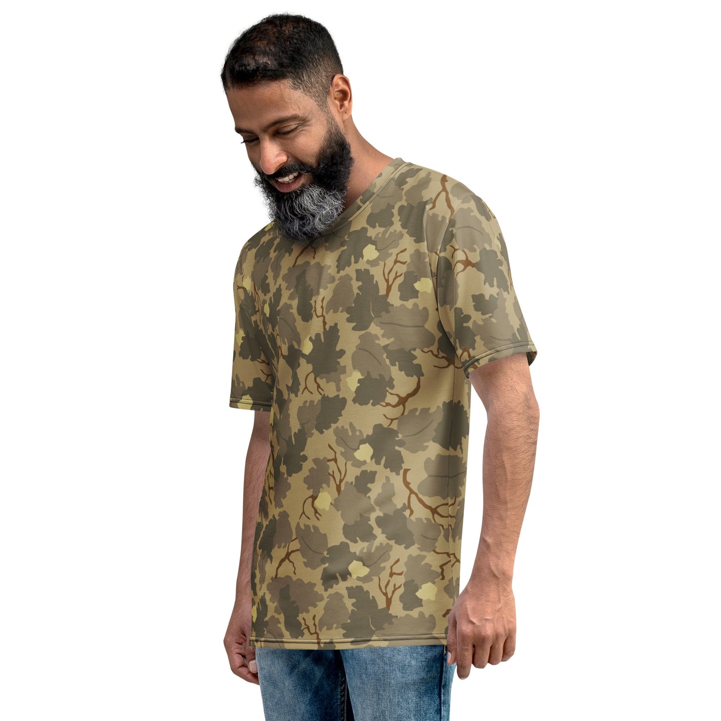 American Mitchell Wine Leaf Brown CAMO Mens T-Shirt