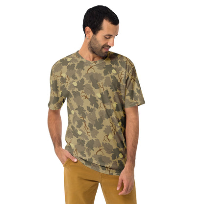 American Mitchell Wine Leaf Brown CAMO Mens T-Shirt