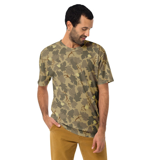 American Mitchell Wine Leaf Brown CAMO Men’s T-shirt - Mens T-Shirt