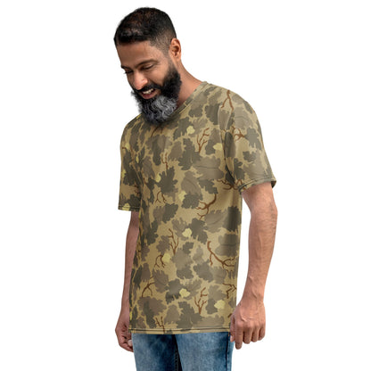 American Mitchell Wine Leaf Brown CAMO Men’s T-shirt - Mens T-Shirt