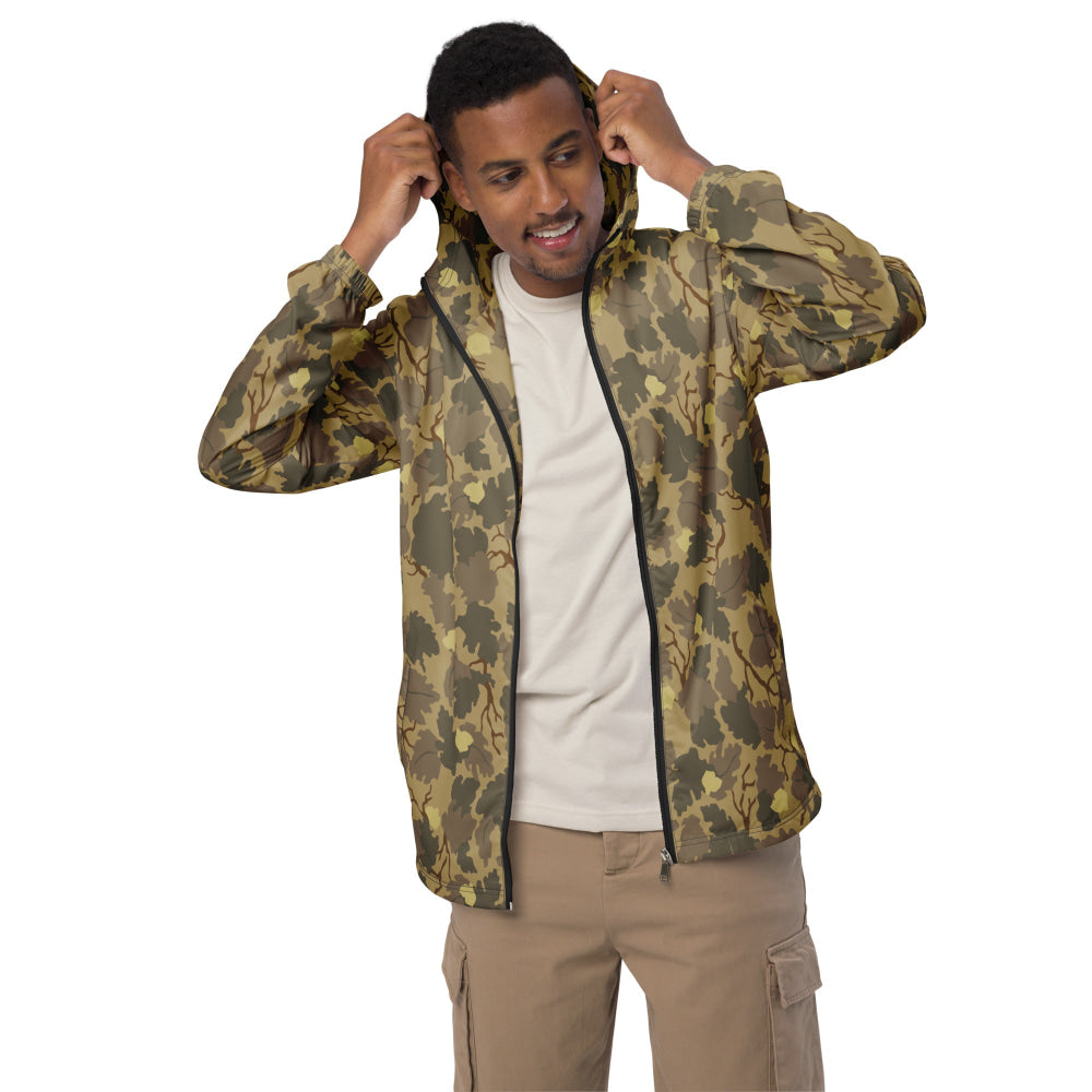 American Mitchell Wine Leaf Brown CAMO Men’s windbreaker - Mens Windbreaker