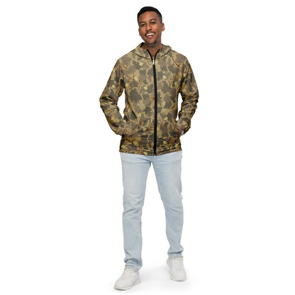 American Mitchell Wine Leaf Brown CAMO Men’s windbreaker - Mens Windbreaker