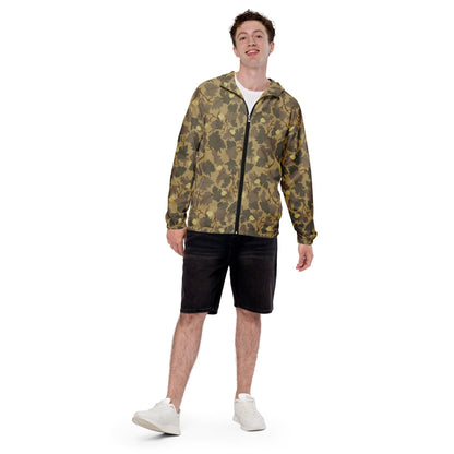 American Mitchell Wine Leaf Brown CAMO Men’s windbreaker - Mens Windbreaker