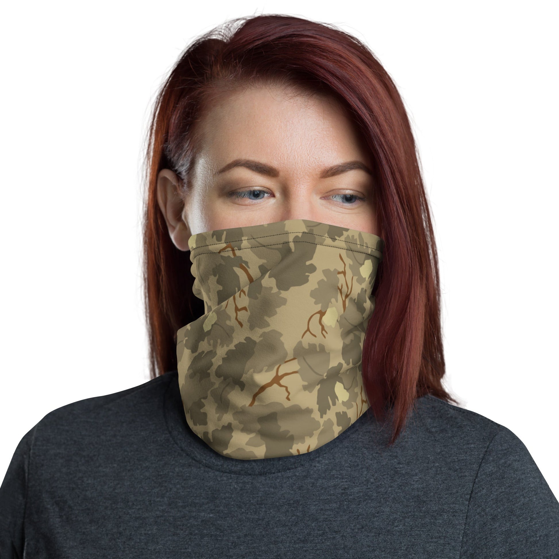 American Mitchell Wine Leaf Brown CAMO Neck Gaiter - Gaiters