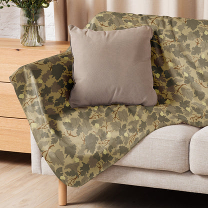 American Mitchell Wine Leaf Brown CAMO Sherpa blanket - Blanket