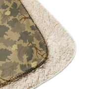 Mitchell Vine Leaf Brown CAMO Sherpa Blanket