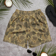 Mitchell Vine Leaf Brown CAMO Unisex Athletic Long Shorts