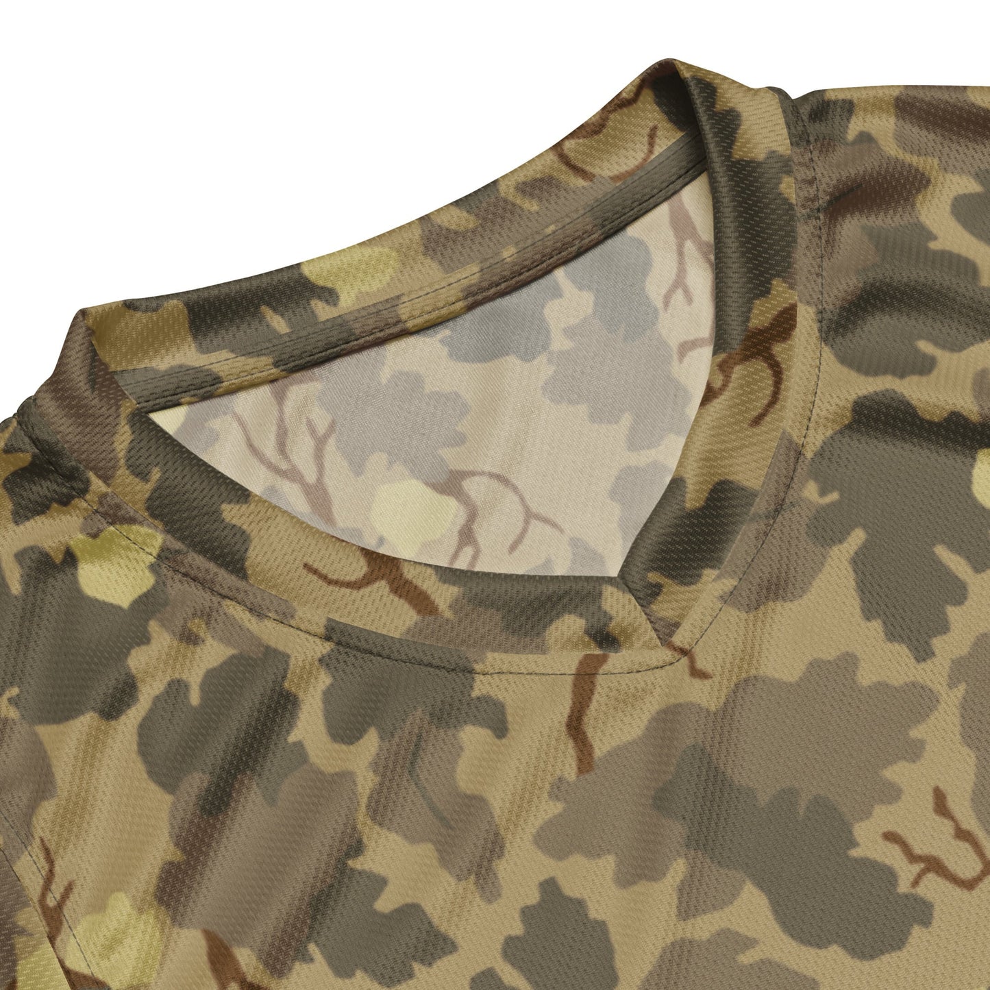 American Mitchell Wine Leaf Brown CAMO Unisex Basketball Jersey