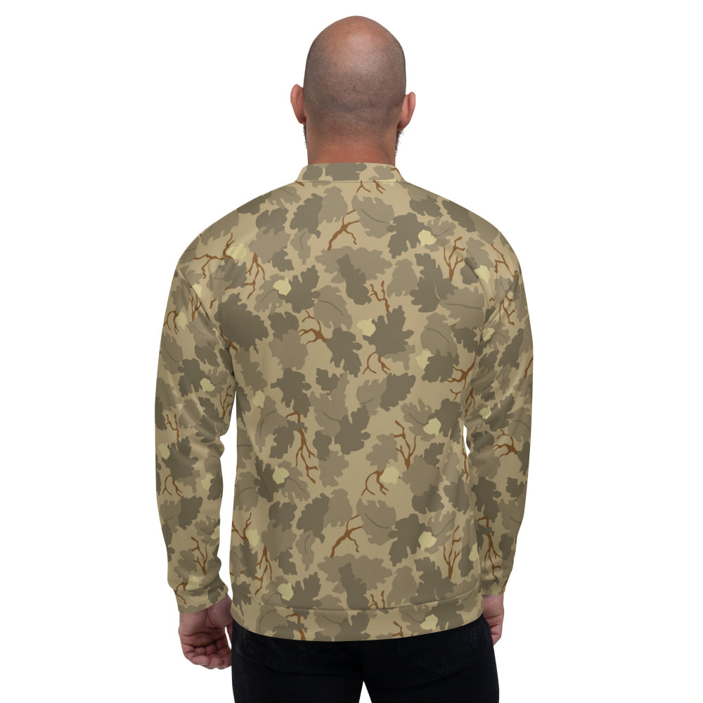 American Mitchell Wine Leaf Brown CAMO Unisex Bomber Jacket