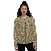 Mitchell Vine Leaf Brown CAMO Unisex Bomber Jacket