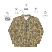 Mitchell Vine Leaf Brown CAMO Unisex Bomber Jacket