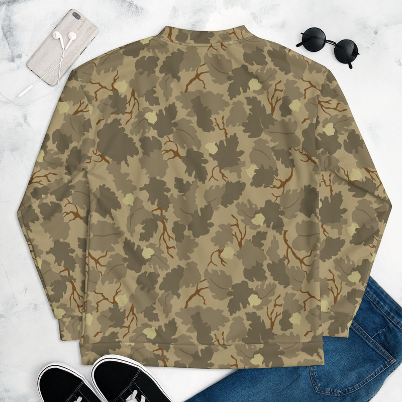 Mitchell Vine Leaf Brown CAMO Unisex Bomber Jacket