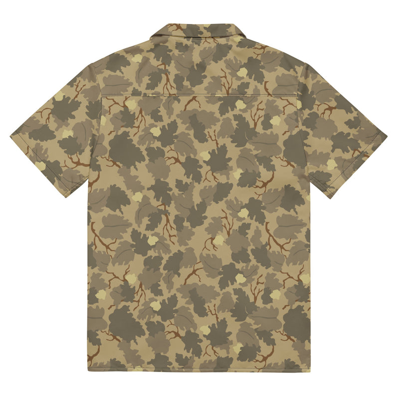 Mitchell Vine Leaf Brown CAMO Unisex Short-Sleeve Button Shirt - Button-Up