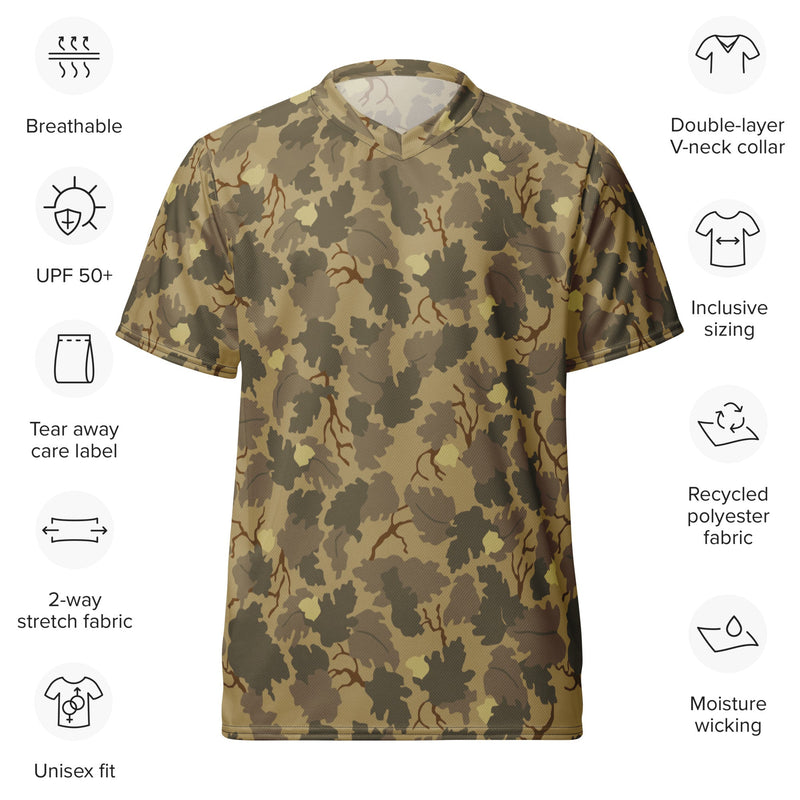 Mitchell Vine Leaf Brown CAMO Unisex Sports Jersey