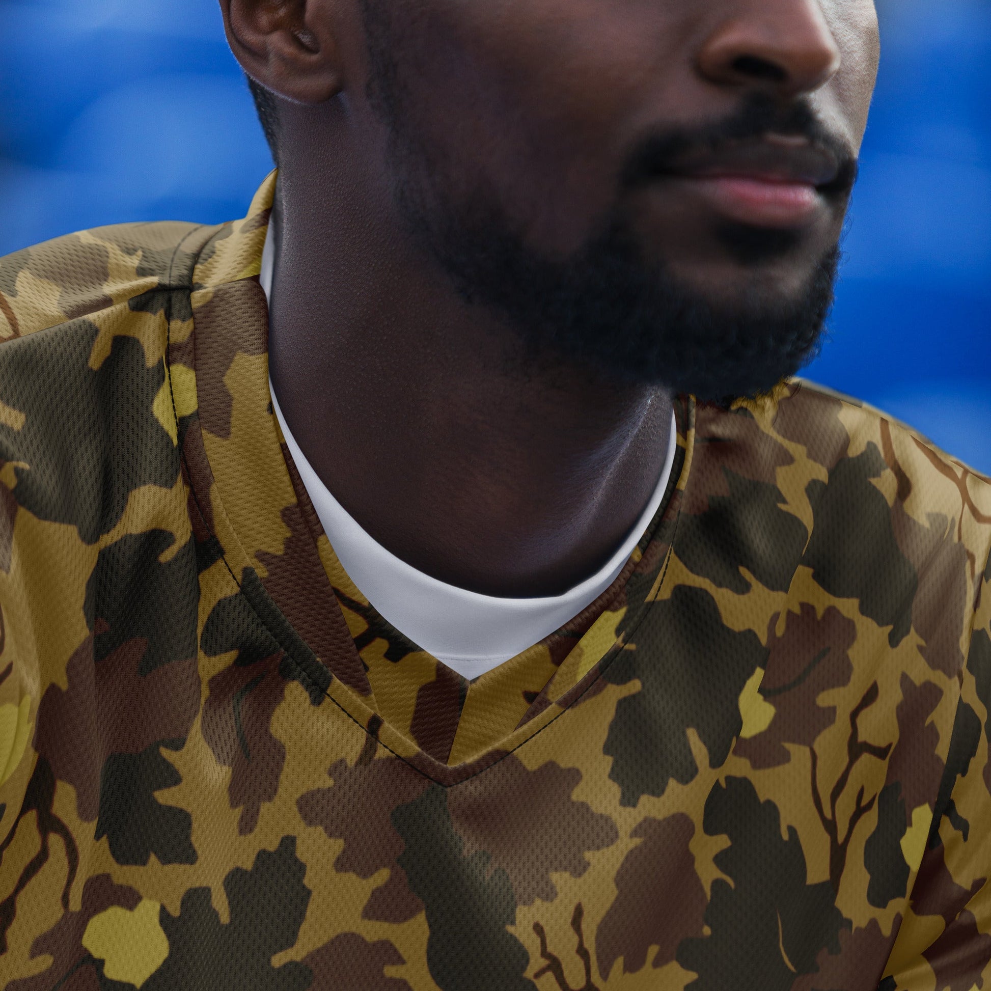 American Mitchell Wine Leaf Brown CAMO Unisex Sports Jersey