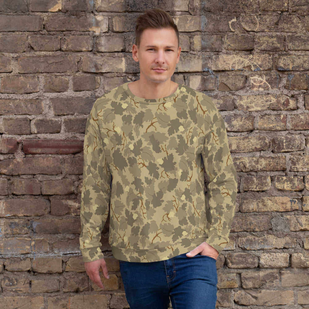 American Mitchell Wine Leaf Brown CAMO Unisex Sweatshirt - XS