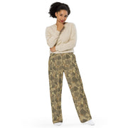 Mitchell Vine Leaf Brown CAMO Unisex Wide-Leg Leisure Pants - Pant