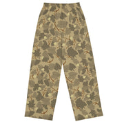 Mitchell Vine Leaf Brown CAMO Unisex Wide-Leg Leisure Pants - Pant