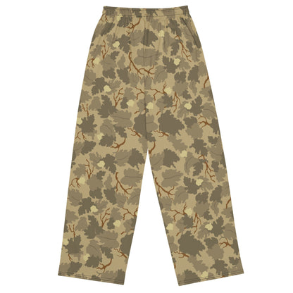 American Mitchell Wine Leaf Brown CAMO unisex wide-leg pants - Unisex Wide-Leg Pants