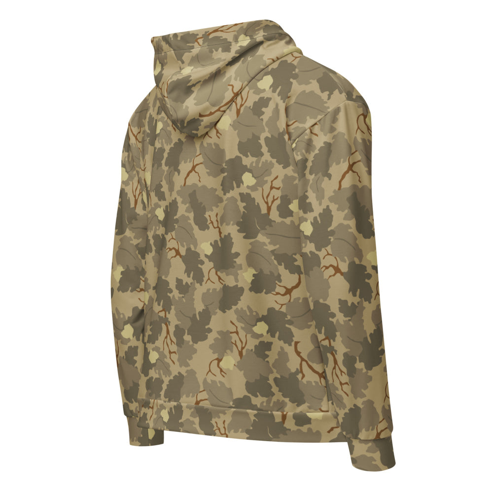 American Mitchell Wine Leaf Brown CAMO Unisex zip hoodie - Zip Hoodie