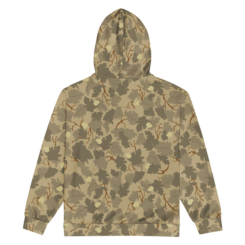 Mitchell Vine Leaf Brown CAMO Unisex Zip Hoodie