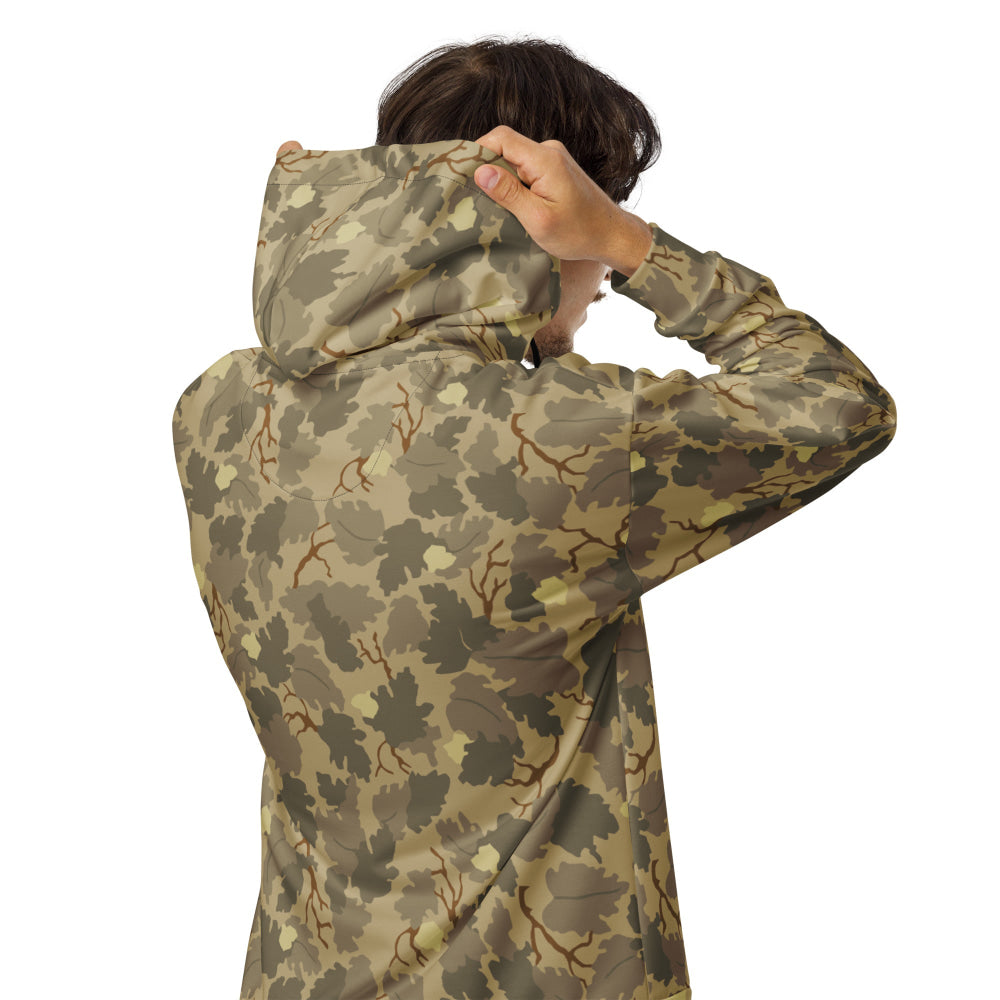 American Mitchell Wine Leaf Brown CAMO Unisex zip hoodie - Zip Hoodie