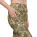 American Mitchell Wine Leaf Brown CAMO Women’s Leggings with pockets