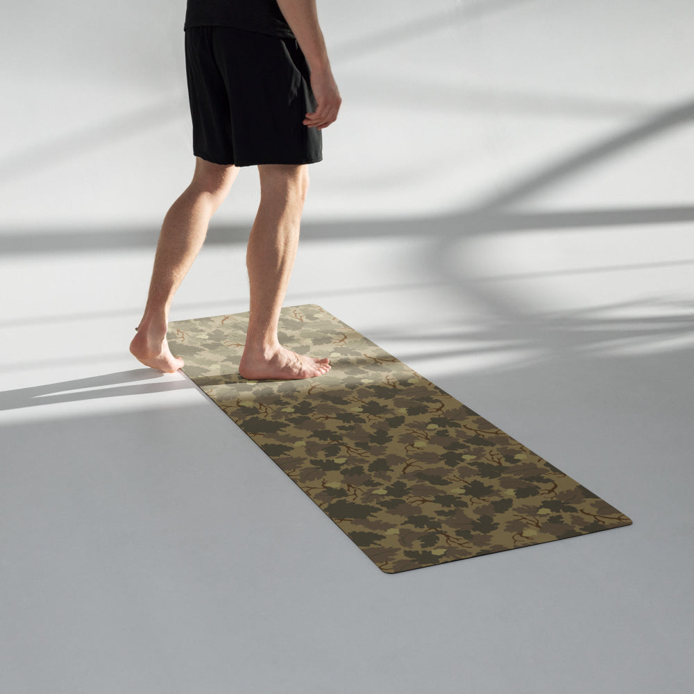 American Mitchell Wine Leaf Brown CAMO Yoga mat - Mat