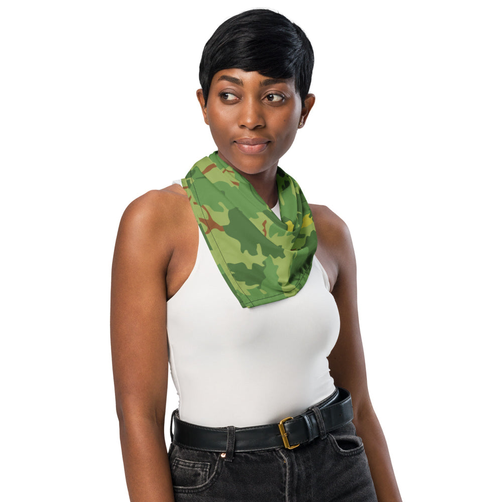 American Mitchell Wine Leaf Green CAMO bandana - Bandana