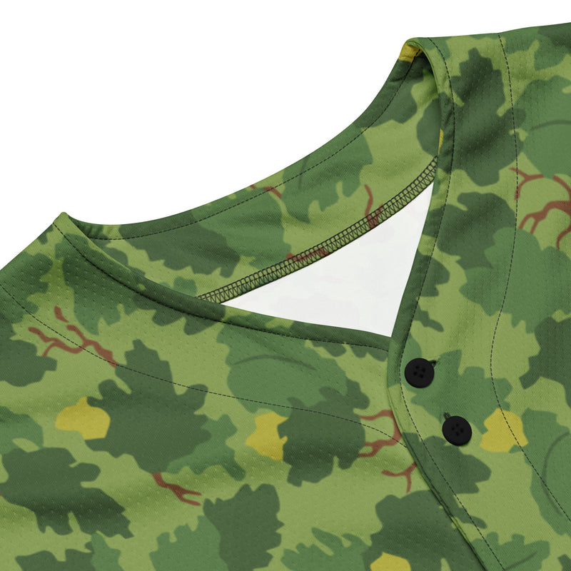 Mitchell Vine Leaf Green CAMO Unisex Baseball Jersey