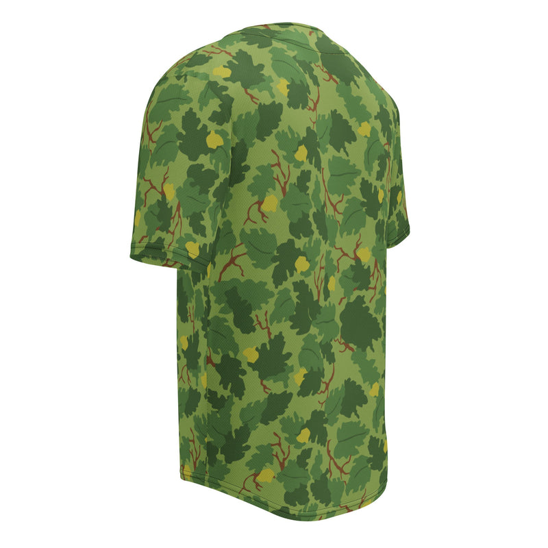 Mitchell Vine Leaf Green CAMO Unisex Baseball Jersey