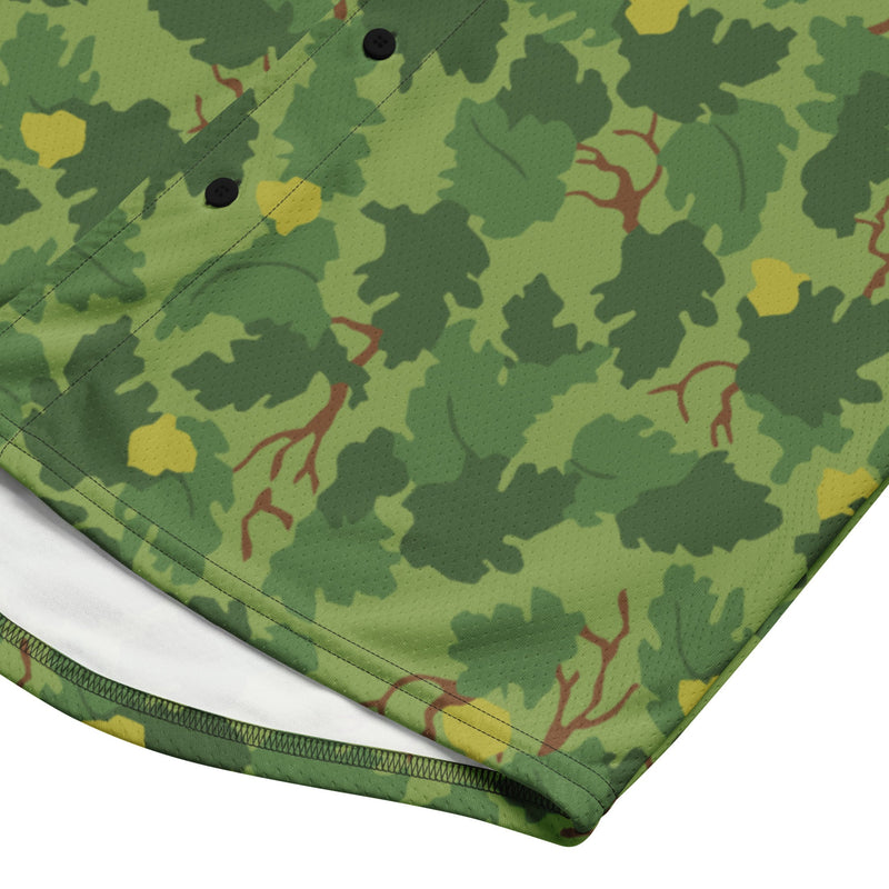 Mitchell Vine Leaf Green CAMO Unisex Baseball Jersey