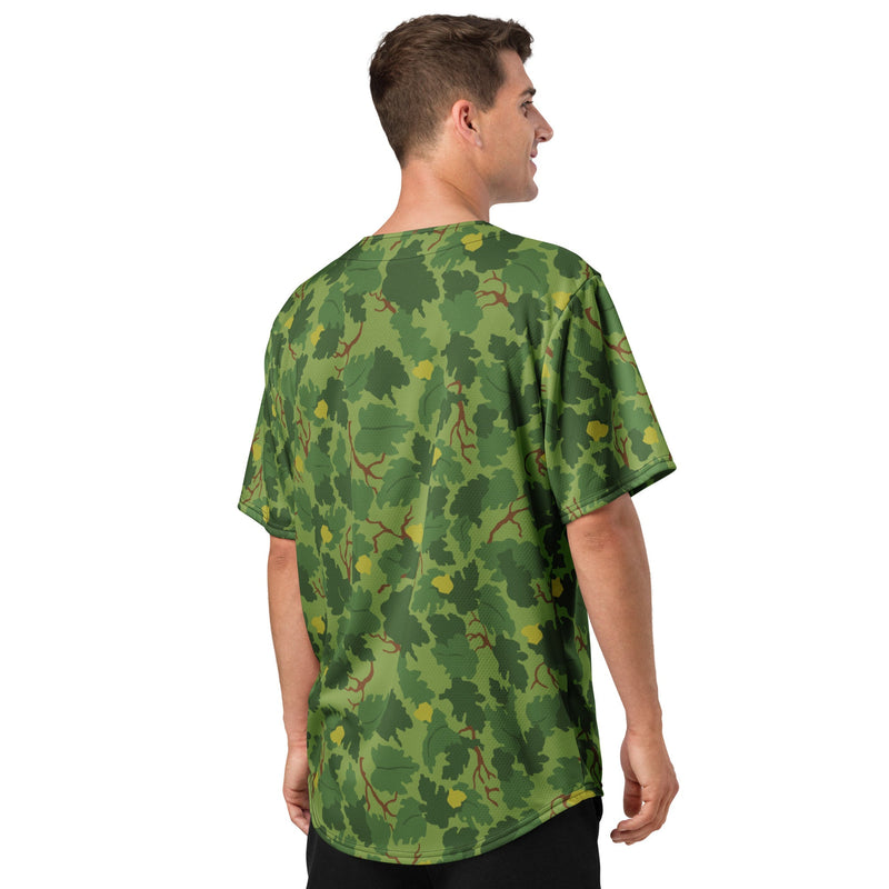 Mitchell Vine Leaf Green CAMO Unisex Baseball Jersey