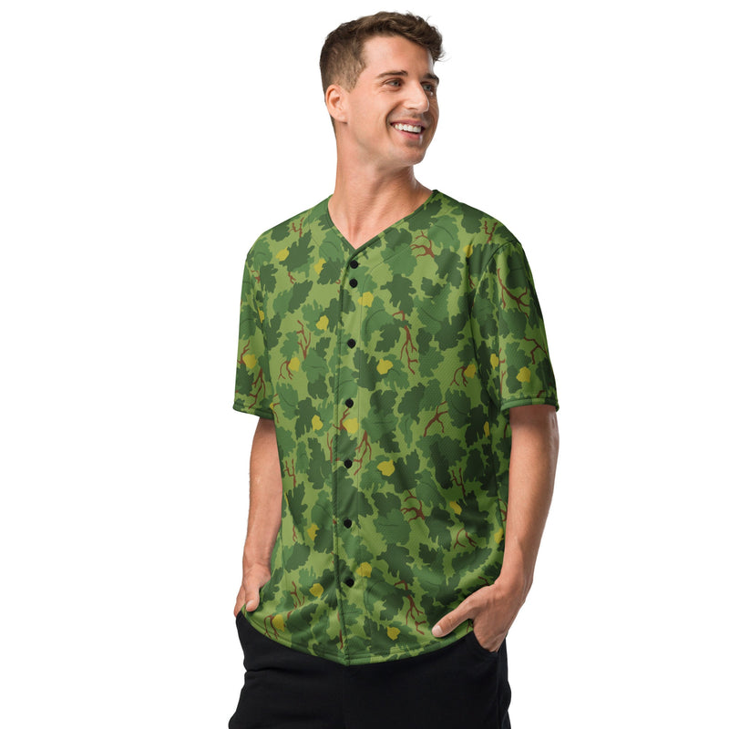 Mitchell Vine Leaf Green CAMO Unisex Baseball Jersey
