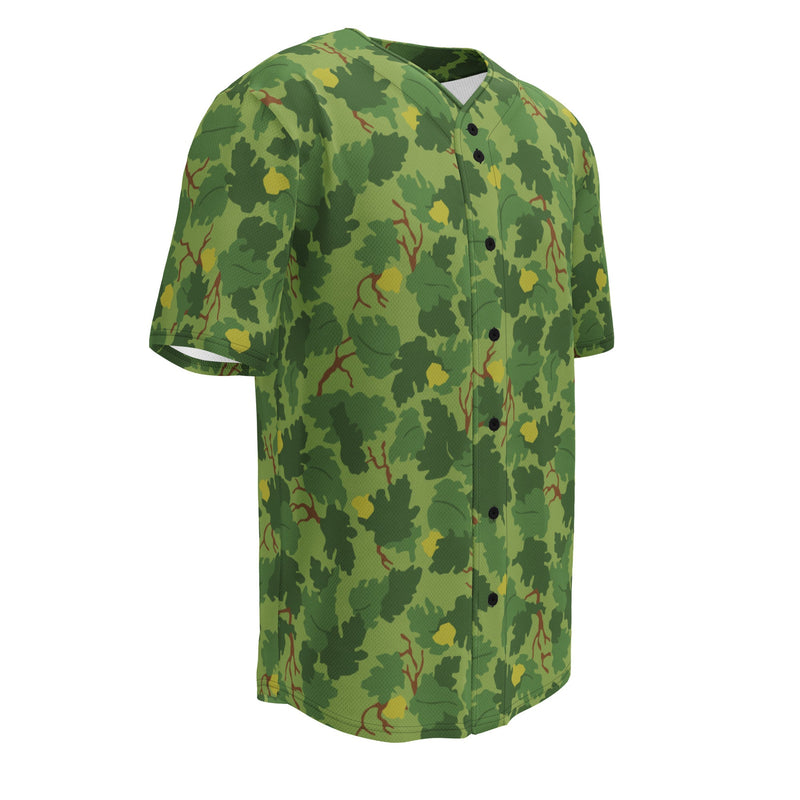 Mitchell Vine Leaf Green CAMO Unisex Baseball Jersey