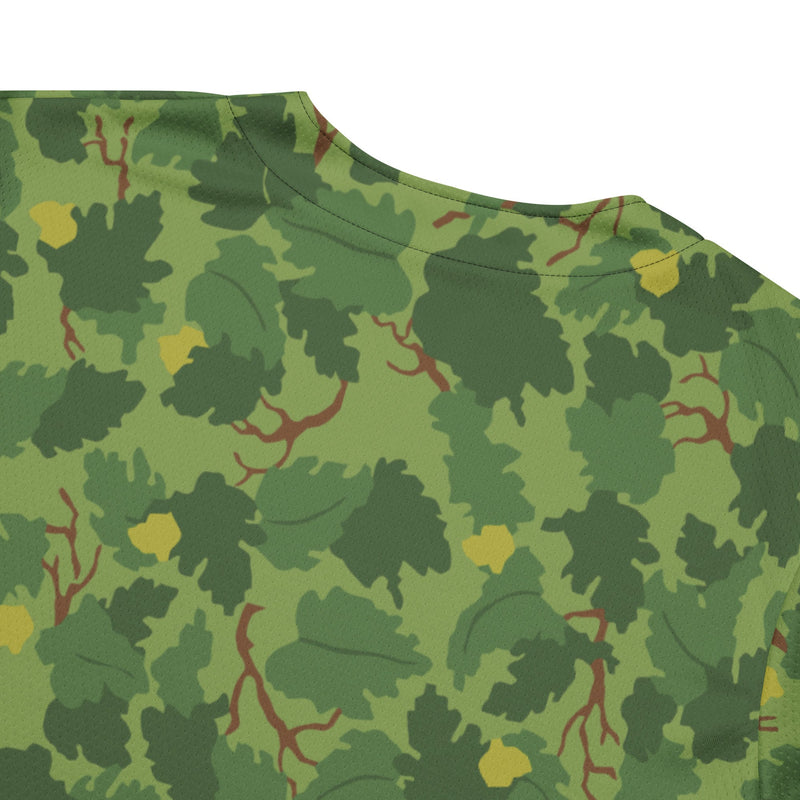 Mitchell Vine Leaf Green CAMO Unisex Baseball Jersey