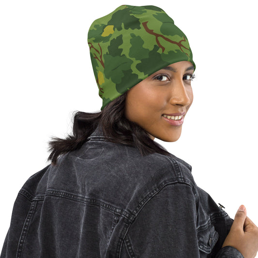 American Mitchell Wine Leaf Green CAMO Beanie - Beanies