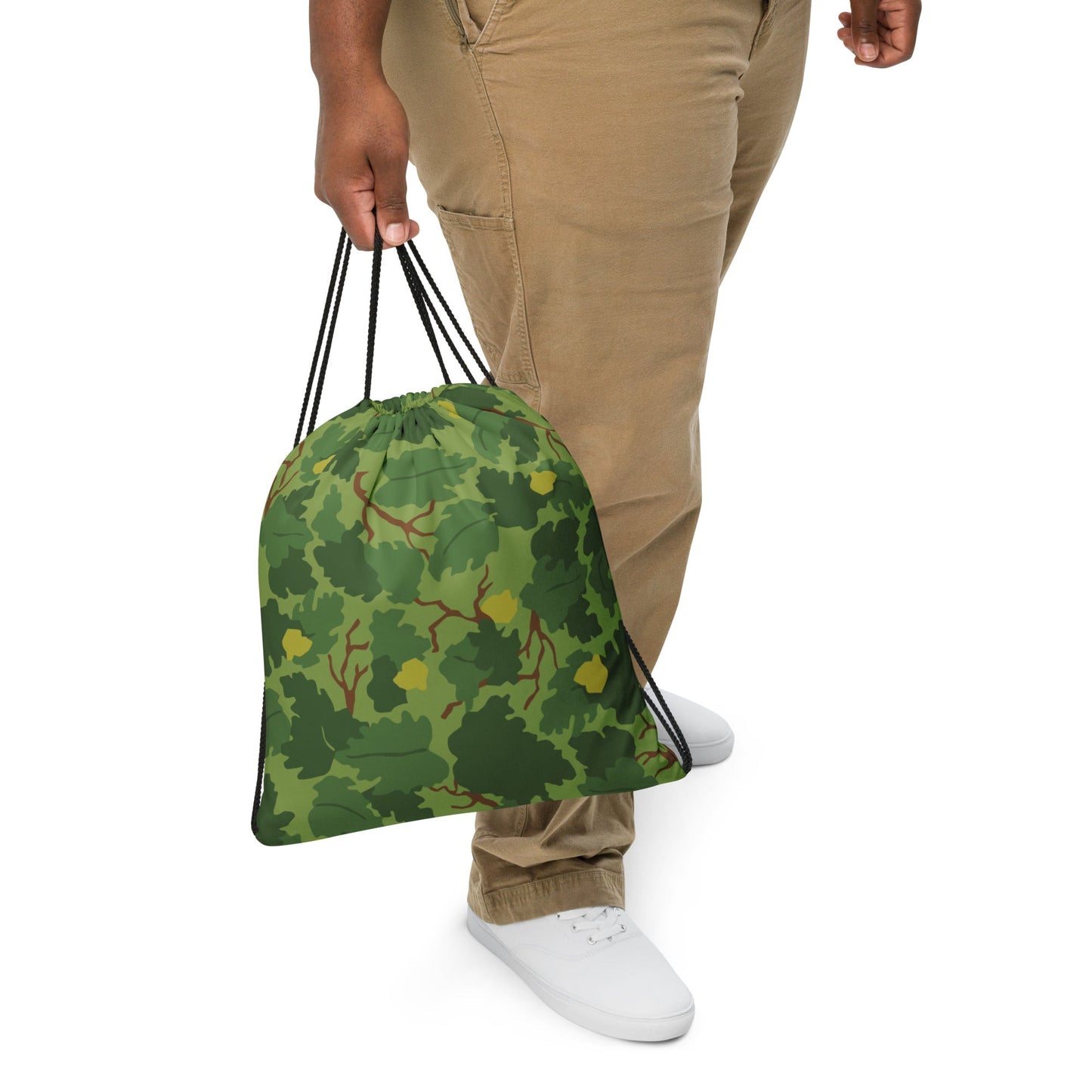 American Mitchell Wine Leaf Green CAMO Drawstring Bag - Bags